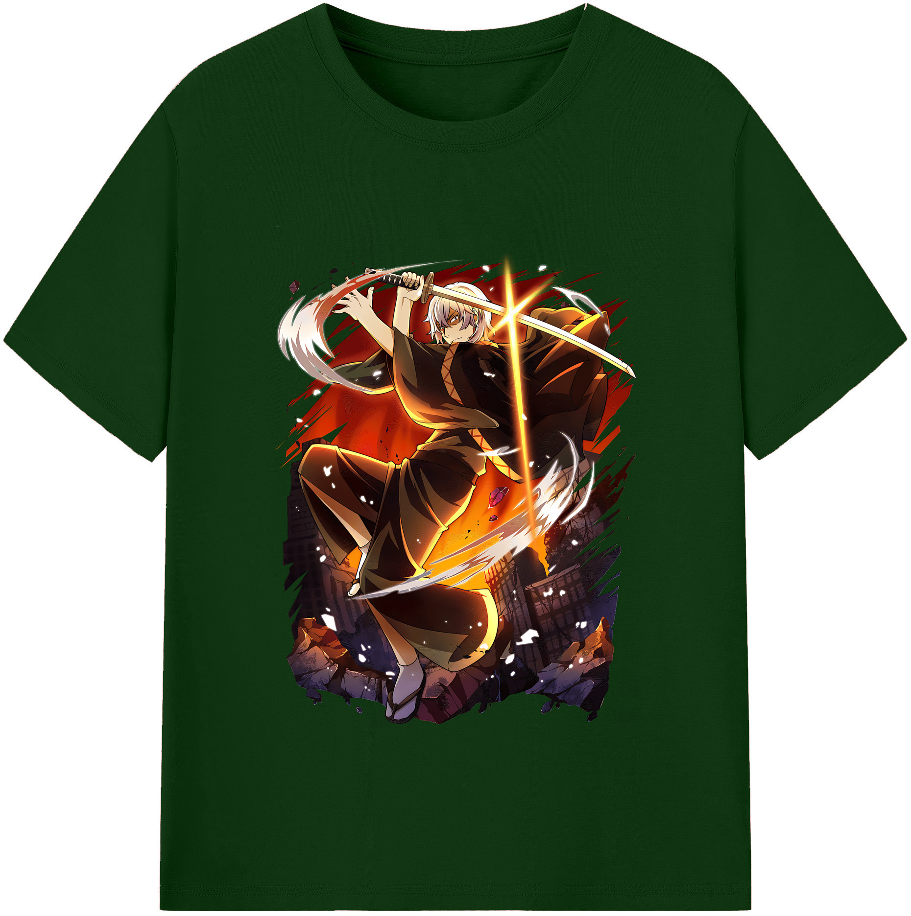 （画像用） 文豪ストレイドッグス Bungo Stray Dogs 綿100％半袖Tシャツ（フロントプリント）